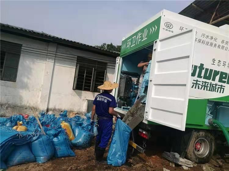 宜城工业污泥压干处理